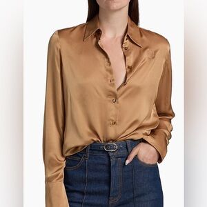 Zimmermann Hypnotic Silk Button-Up Blouse